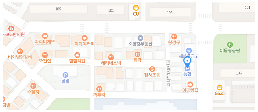 애막골지점 위치